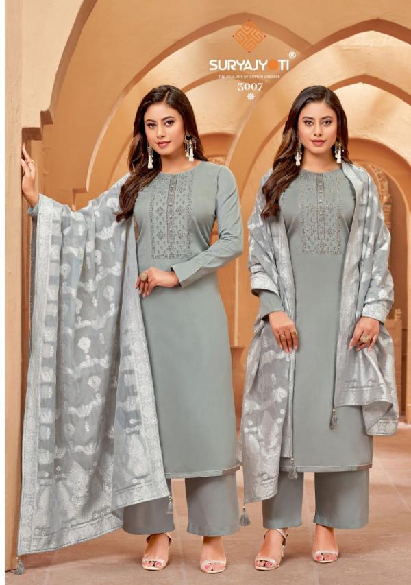 Suryajyoti Khanak Vol-3 Satin Designer Exclusive Dress Material